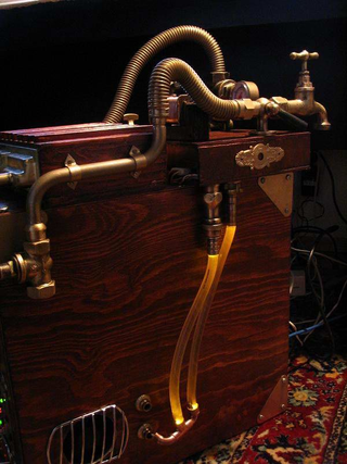 Illustration for article titled Steampunk PC Gives us a Warm Glow Inside
